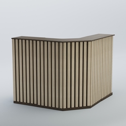 Ресепшен Г-образный серии ПРИЛИВ №4, Дуб Венге + Дуб Сонома