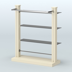 Островная система с перфорацией для магазина №10, Крем Вайс