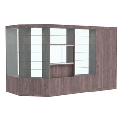 Павильон №8 из ДСП (5, 19 кв. м), Ясень Анкор темный