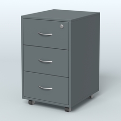 Тумба подкатная Грация, Темно-Серый