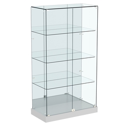 Витрина Хит продаж №7 (закрытая, задняя стенка - зеркало), Серый