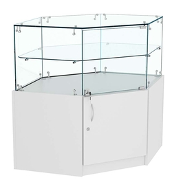 Прилавок Истра №117 угловой, универсальный (закрытый), Серый