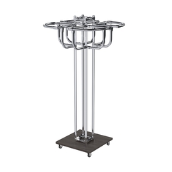 Торговое хромированное вешало с усиленными поручнями СЕКТОР №4, Грейвуд