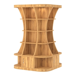 Островной высокий стеллаж ГАРАНТ №7, Дуб Золотистый