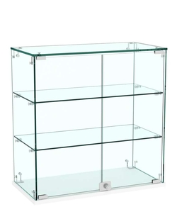 Витрина Истра настольная №20 (прозрачная), Белый
