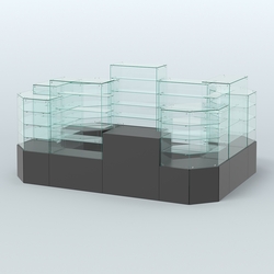 Павильон ИСТРА в центр зала №6 (открытый) (8, 26 кв.м), Черный