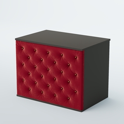 Ресепшен - стол БАРОН №3 (карета золото), Черный + 07 Dk. Red Велюр