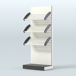 Стеллаж для хлеба и выпечки с тремя наклонными полками Феникс №1, Черный и Белый