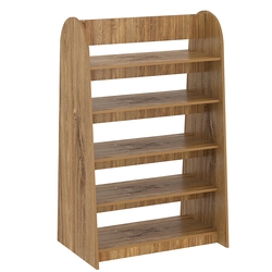 Стеллаж под книги №10 островной низкий, Дуб канзас коричневый Н1113 ST10