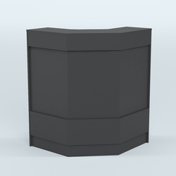 Ресепшен серии ПРАЙМ №3Б угловой, Черный