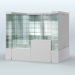 Павильон ИСТРА (глубина витрин-300мм) №2б (4, 32 кв.м), Серый