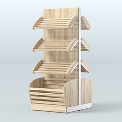 Островной высокий стеллаж для хлеба и выпечки Феникс №1, Дуб сонома