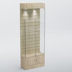 Витрина СЕТЬ №5 с экономпанелью, Дуб Сонома