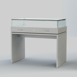 Витрина для музеев "Коллекция" №4-П с подсветкой, Серый