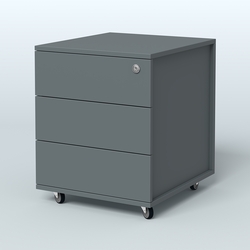 Тумба мобильная Киви, цвет белый, Темно-Серый