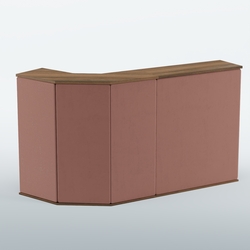 Ресепшен БАРОН №5 (ровная поверхность), Орех + 03 Mika