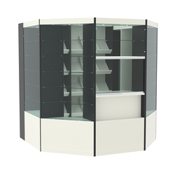 Павильон №1 из ДСП (4, 18 кв. м), Белый и Черный