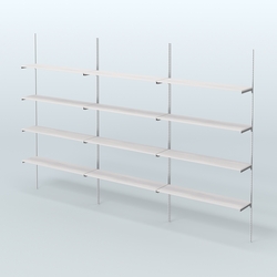 Neo Fix №9 с полками ДСП (3600 мм), Ясень Анкор светлый