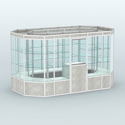 Павильон из профиля островной №5а, Метрополитан Грей