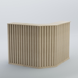 Ресепшен Г-образный серии ПРИЛИВ №4, Дуб сонома