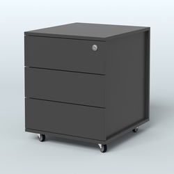 Тумба мобильная Киви, цвет белый, Черный