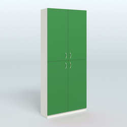 Аптечный широкий стеллаж под резину №1, Белый + Зеленый Оксид 9561 BS