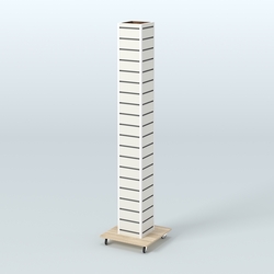 Стойка напольная для очков ОПТИКА №1, Дуб Сонома + Белый