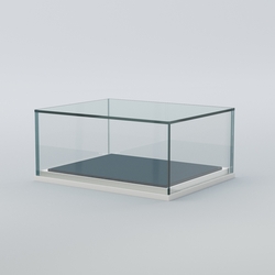 Витрина для музеев "Коллекция" №14 настольная с подсветкой, Белый