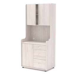 Офисная мини-кухня ЭЛЕГИЯ №3, Ясень Анкор светлый