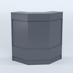 Ресепшен серии ПРАЙМ №3Б угловой, Темно-Серый