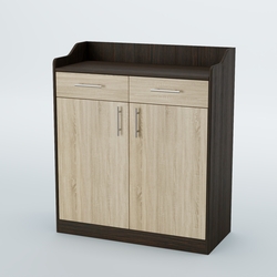 Стойка официанта "Бармен" №6, Дуб Венге + Дуб Сонома