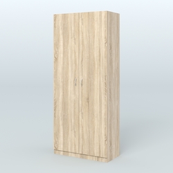 Аптечный шкаф широкий для одежды персонала №4, Дуб Сонома