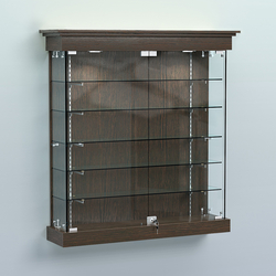 Витрина для музеев "Коллекция" настенная №2-5-РЕГ, Дуб Венге