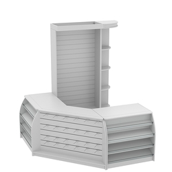 Комплект кассовой зоны с экономпанелями малый №1, Серый