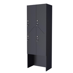 Шкаф для раздевалок СТАНДАРТ-Элегия №3-2Б, Антрацит