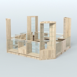 Торговый Островок "Эконом" №15 (12, 9 кв.м), Дуб сонома