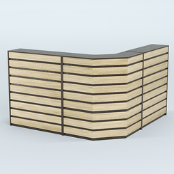 Ресепшен серии ПРАЙМ №5А угловой, Дуб Венге + Дуб Сонома