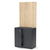 Стеллаж под кофе-машину №1 с экономпанелью Антрацит+Дуб сонома