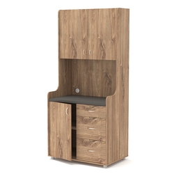 Офисная мини-кухня ЭЛЕГИЯ №3А, Дуб Канзас коричневый