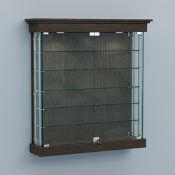 Витрина для музеев "Коллекция" настенная №2-5А-РЕГ, Дуб Венге