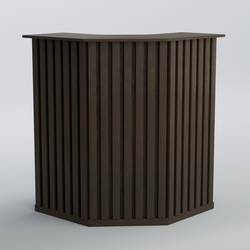 Ресепшен угловой серии ПРИЛИВ №3, Дуб Венге