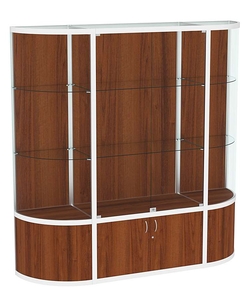 Витрина из профиля с секторами №6 (2-ух метровая), Орех