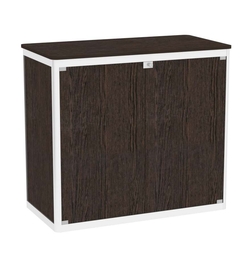 Прилавок из профиля прямоугольный №1 (закрытый) , Дуб Венге