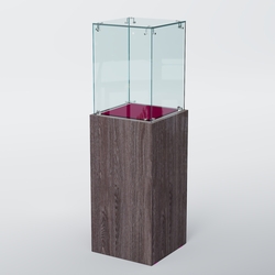 Витрина для музеев "Коллекция" №5 с подсветкой, Ясень Анкор темный