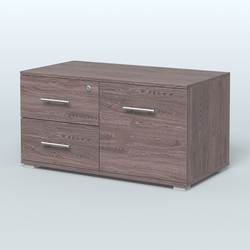 Тумба Динен №1 приставная широкая, Ясень Анкор темный