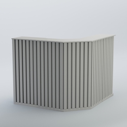 Ресепшен Г-образный серии ПРИЛИВ №4, Серый