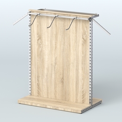 Система ЭЛЕГАНТ островная с ДСП и двумя пооручнями №2, Дуб сонома