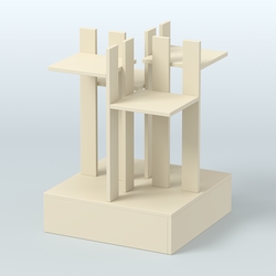 Стойка цветочница №4, Крем Вайс