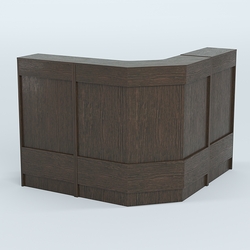 Ресепшен Г-образный серии ПРАЙМ №4Б, Дуб Венге