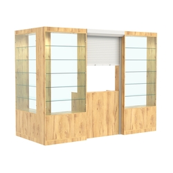 Угловой павильон №2-5П (3,24 кв.м), Дуб Золотистый